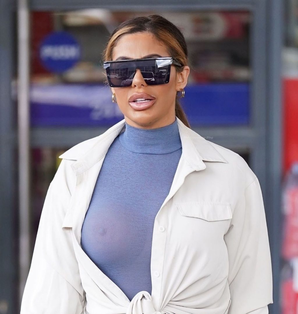 Chloe Ferry See Through Nude Boobs
